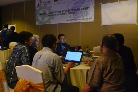 Training HAZOP Study Bersertifikasi BNSP Pertamina Geothermal Energy Lampung 3 Training HAZOP